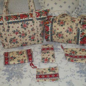 Vera Bradley Tea Garden 6 Pc Vintage Lot NWOT's